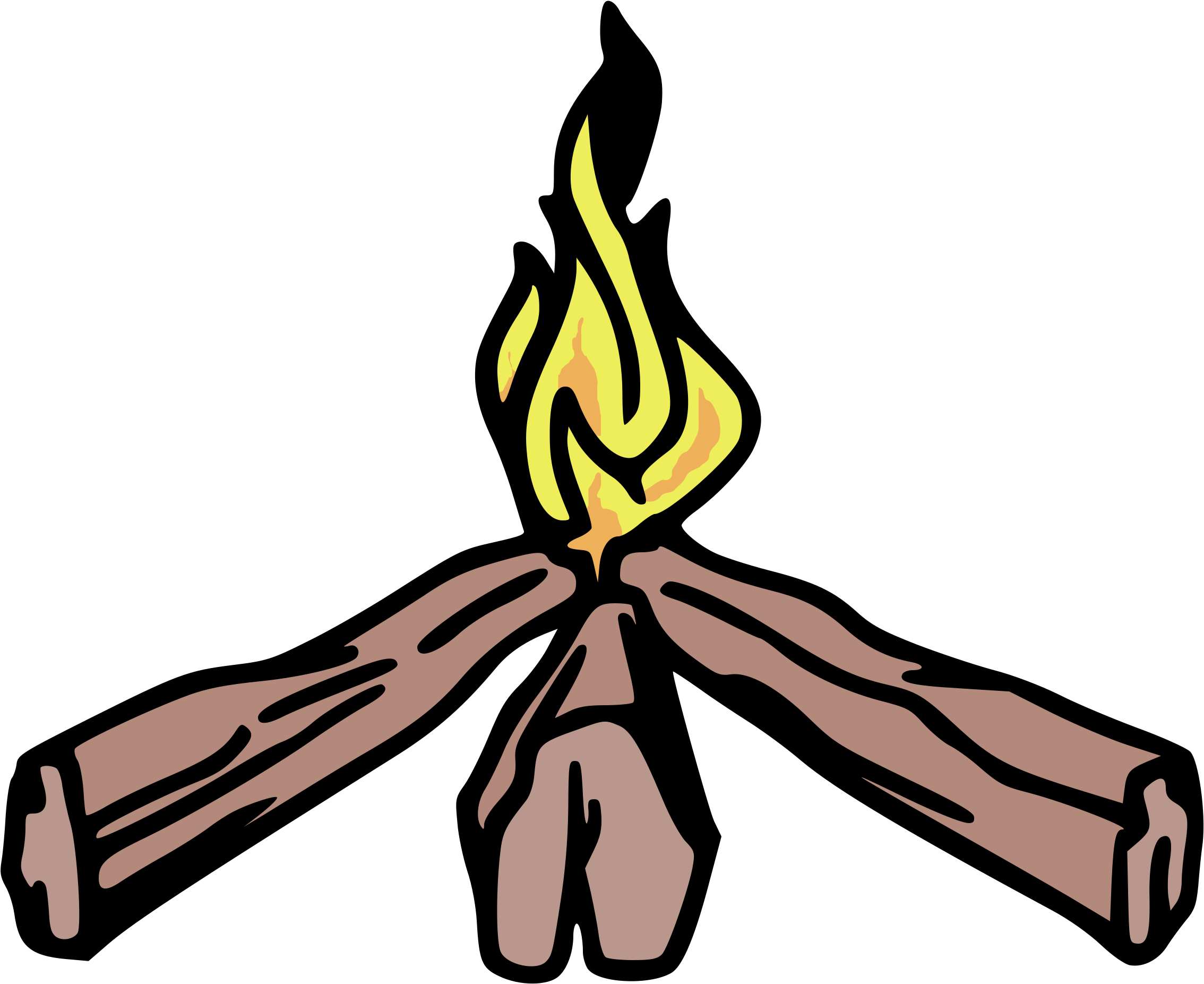Big Image - Camp Fire Clipart (2400x2400)