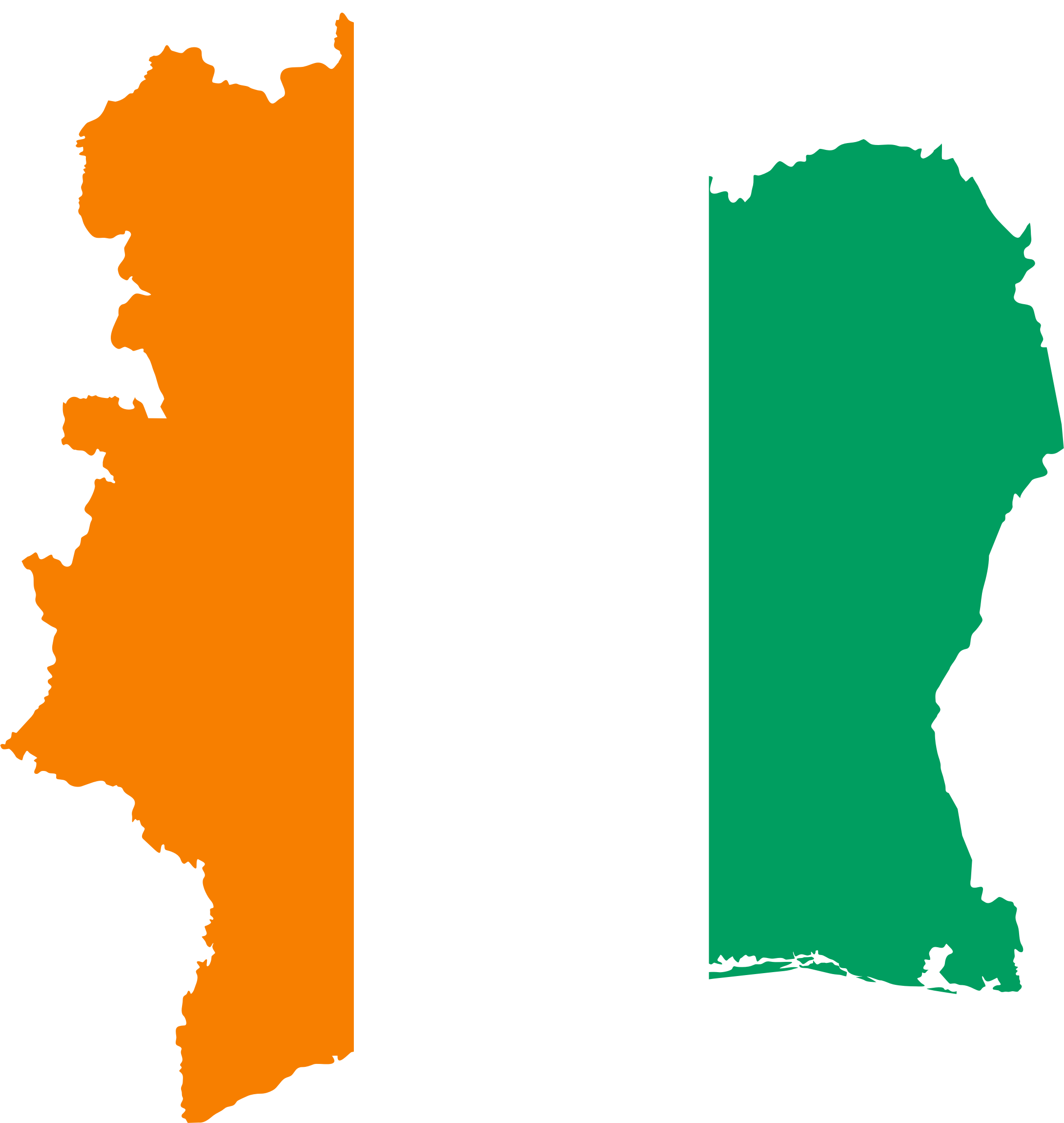 Drawing Good Looking Ivory Coast Flag 3 Map Ivory Coast - Ivory Coast Country Flag (2180x2300)