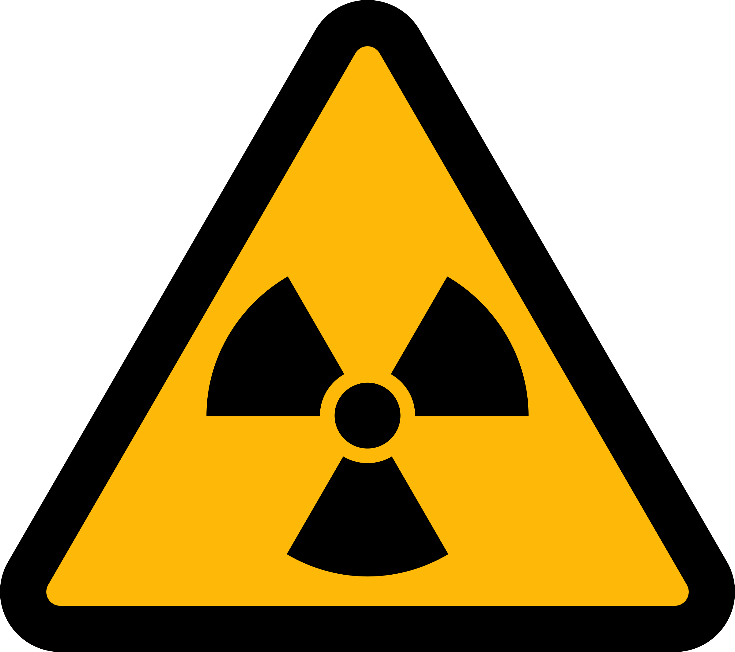 Radiation Radioactive Decay Hazard Symbol Clip Art - Symbol For Radioactive (2400x2131)