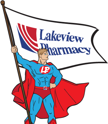 Lakeview Pharmacy Superhero - Lake Shore Bancorp, Inc. (434x405)