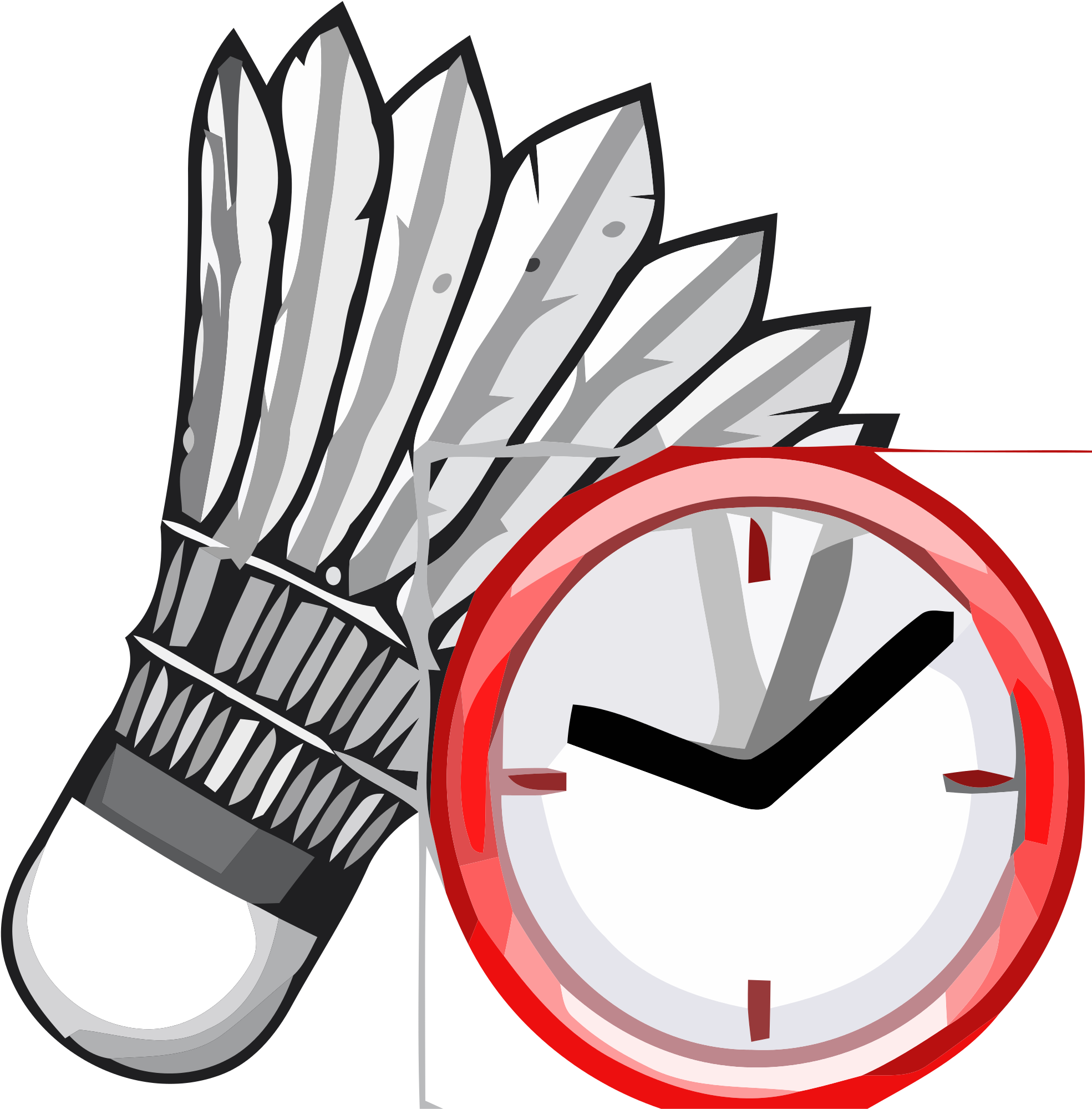 Badminton Png 12, Buy Clip Art - Shuttlecock Vector (2000x2021)