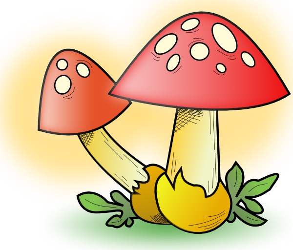 Free Vector Romanov Mushroom Clip Art - Mushroom Clipart Png (600x512)