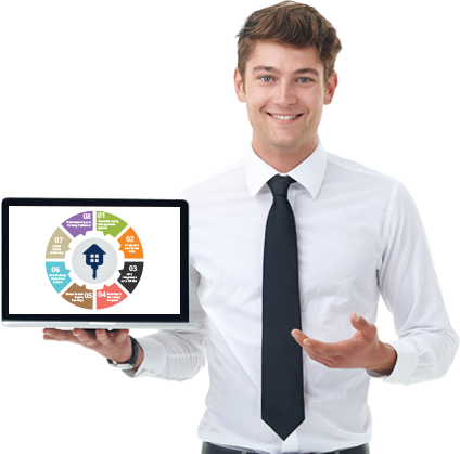 Real Estate Solutions By Netclues - Real Estate (424x419)