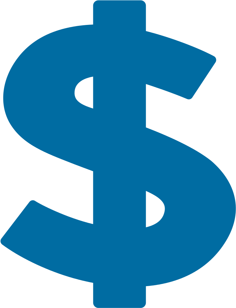 Blue Clipart Dollar Sign - Blue Dollar Sign Png (1024x1024)
