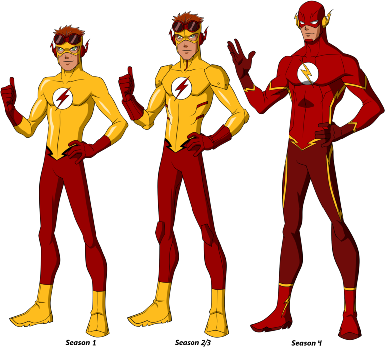 S1 S2 S3 S4 - Kid Flash Young Justice (800x700)
