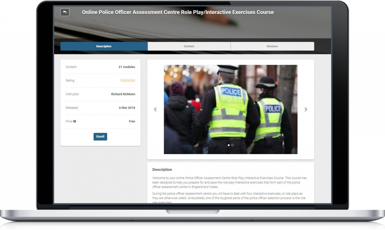 Online Police Role Play Exercises - Screenshot (1340x800)