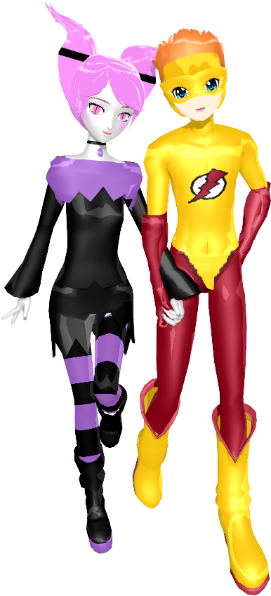 Young Justice Wallpaper Titled Jinx And Kid Flash - Cartoon (478x850)