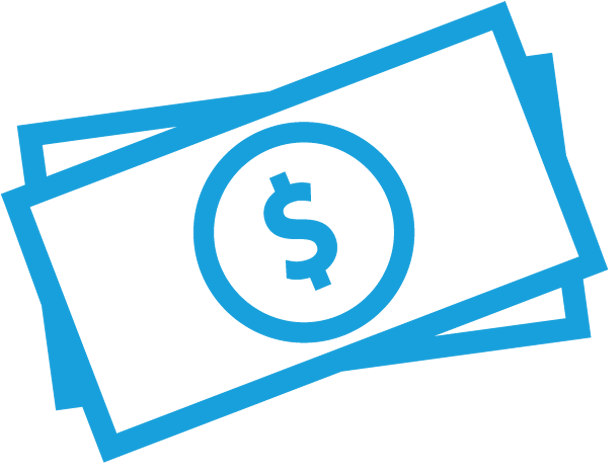 Dollar Sign Icon Blue Png For Kids - Save Money Blue Icon Png (622x496)