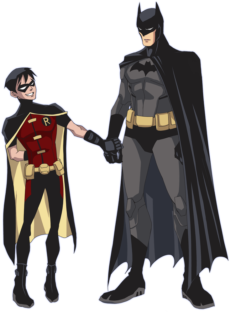 Young Justice Batman - Young Justice Robin Batman (758x1000)