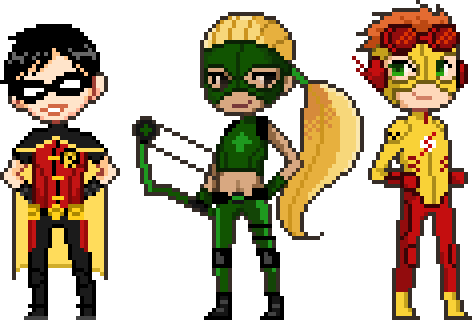 Young Justice Pixel Art (472x320)