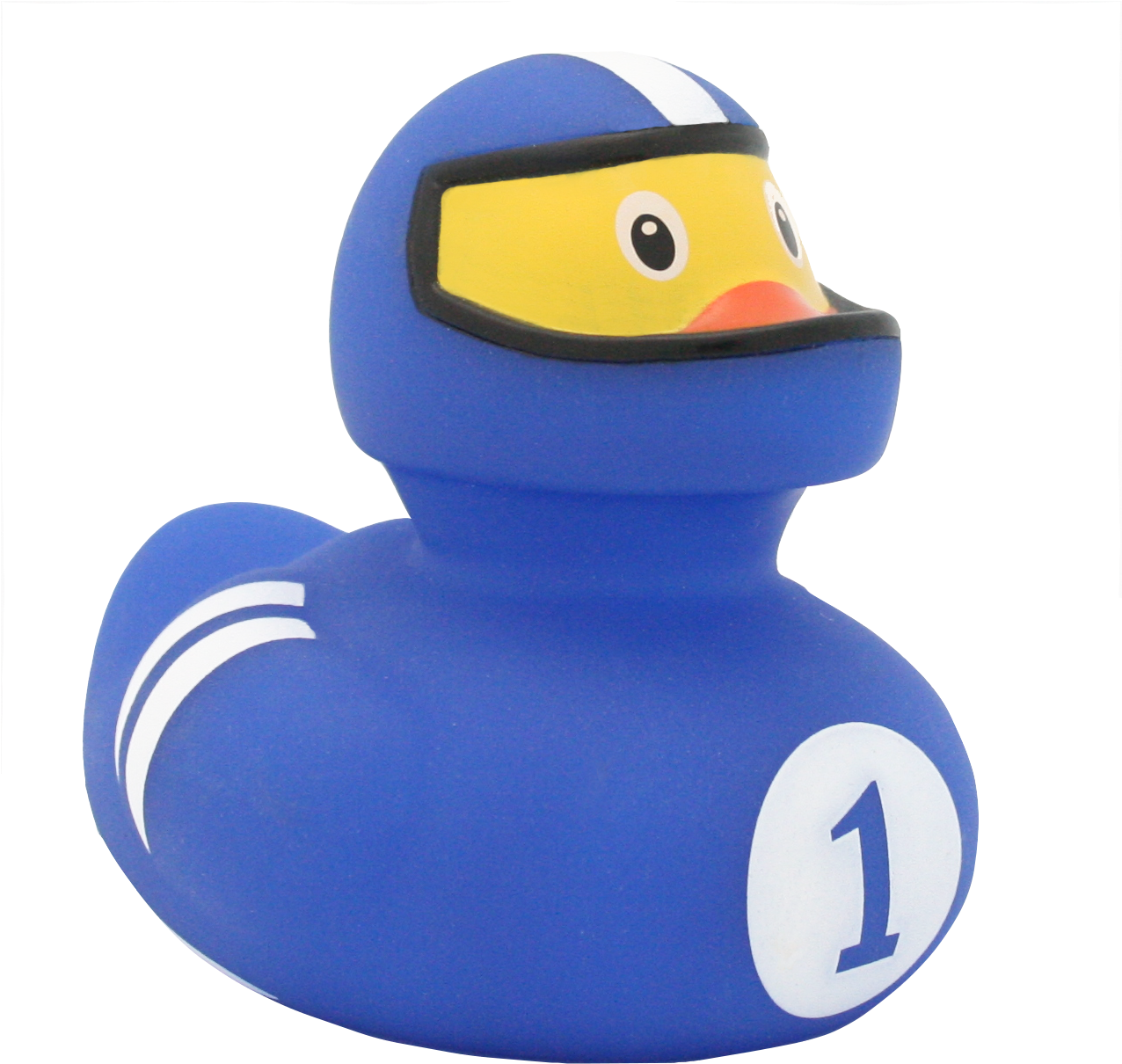 Racer Duck, Blue - Bath Toy (1275x1275)