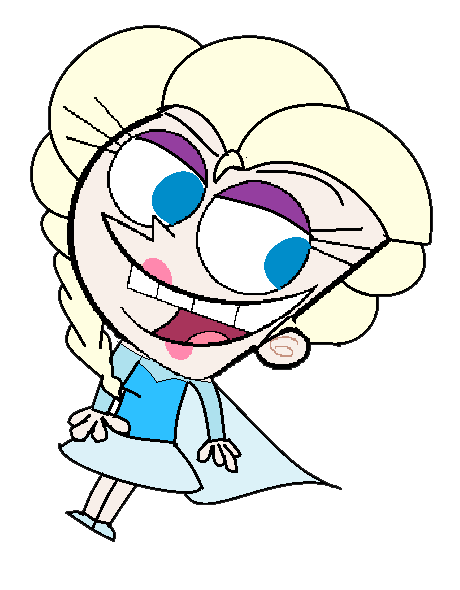 Elsa In Fairly Odd Parents By Mhloveerforeeever - Fairly Odd Parents Base (460x590)