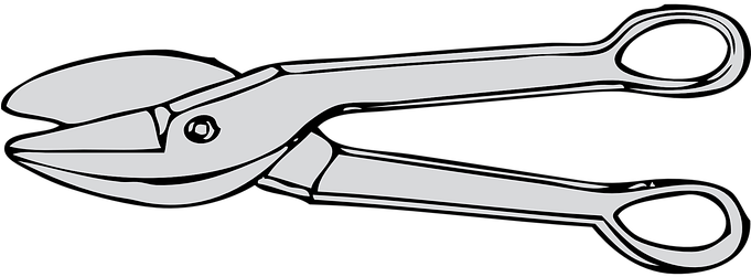 Scissors, Tools, Metal, Hardware, Shears - Metals Clip Art (680x340)