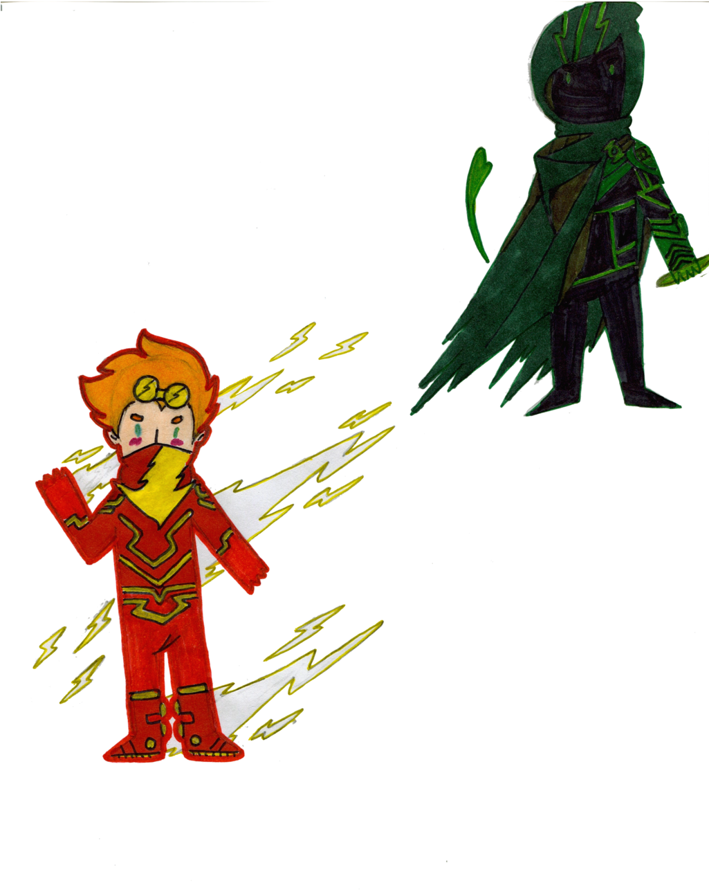 Flash Clipart Green Lantern - Flash Justice League 3000 (1024x1325)