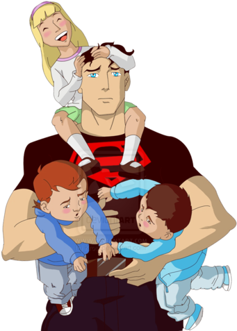 Young Justice Wallpaper Titled Superboy And Kids - La Joven Liga Dela Justicia Superboy (350x500)