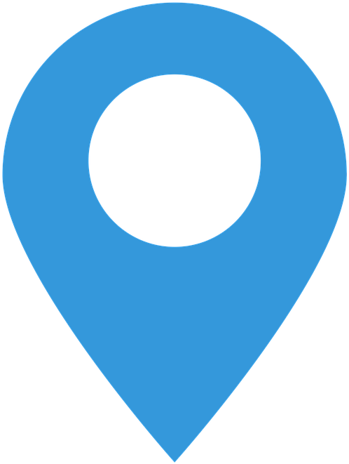 Icon, Contact, Flat, Web, Business, Symbol - Blue Location Pin Icon Png (720x720)