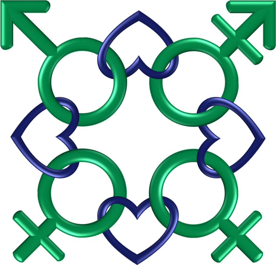 Circle 8 Green Indigo Infinity Gender Hearts 2 By Happyare - Folkestone Primary Academy (911x877)