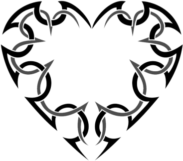 Picture Heart Tattoos Png Images - Tribal Heart Tattoo Designs (400x400)