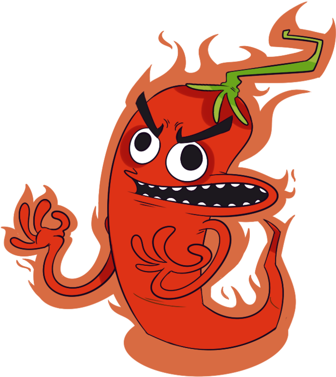 Chilli Pepper By Jamtoon - Chili Pepper Cartoon Transparent (894x894)