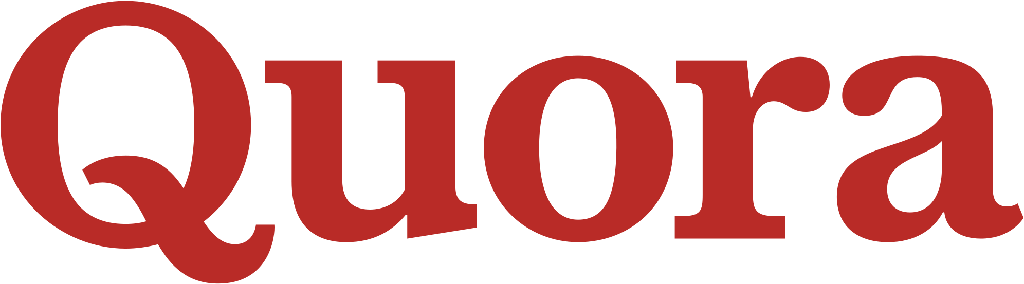 Quora Logo Png New Latest Red - Quora Logo (2000x557)