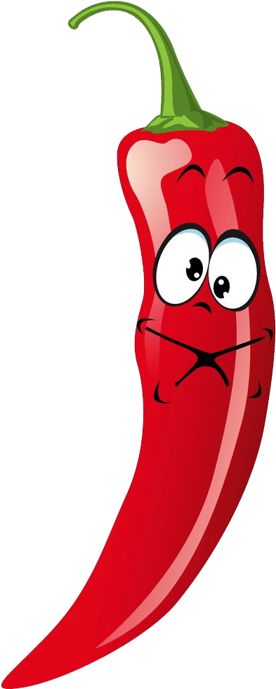 Chili Con Carne Bell Pepper Chili Pepper Vegetable - Chili Cartoon Png (1000x1023)