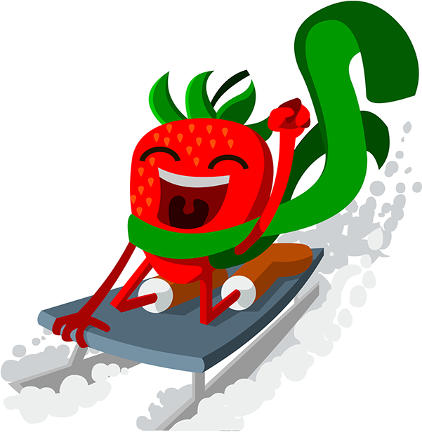 Cheerleading Banana - - Zazzle Sledding Erdbeere T-shirt (600x653)