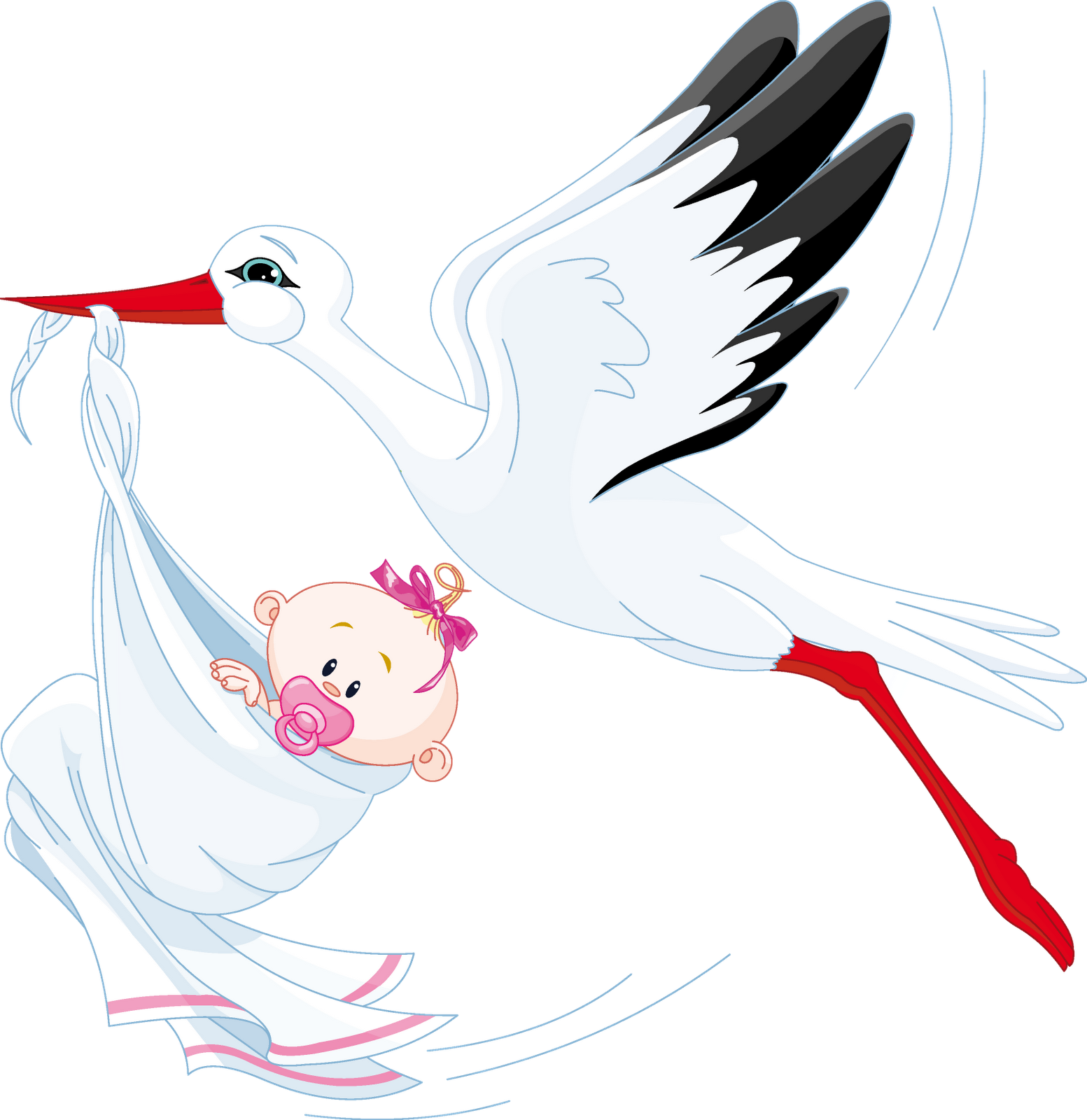 Para Mis Montajes De Photoshop C6 Y Corel Draw - Stork With Baby (1553x1600)