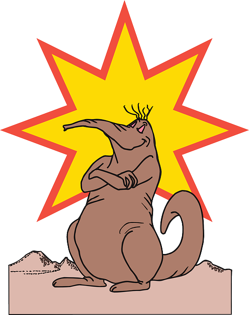Happy, Cartoon, Anteater, Animal, Proud - Icon (506x640)