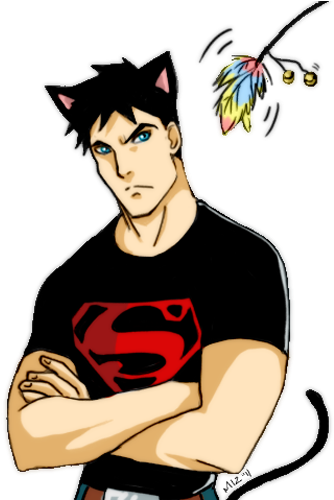 Young Justice Wallpaper Probably With Anime Entitled - Superboy And Match (400x499)