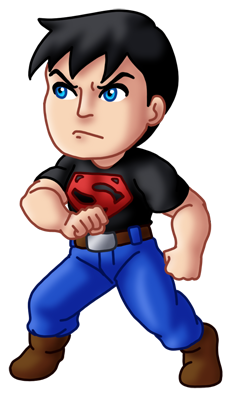Chibi Superboy By Twinenigma - Chibi Superboy (300x455)