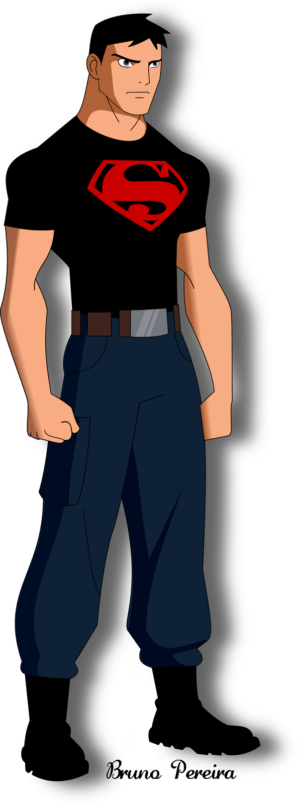 Neste Vídeo, O Bruno Pereira, Que Tem 13 Anos E Estuda - Young Justice Superboy Png (595x1600)