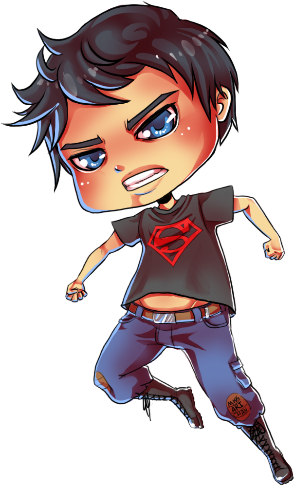 Superboy Chibi By Xxmissarichanxx - Young Justice Superboy Chibi (604x1004)
