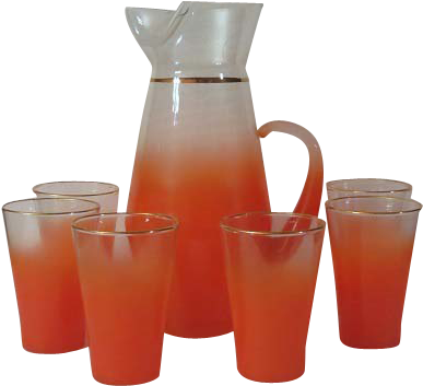 West Virginia Blendo Glass Juice Set - Glass Juice Set (386x386)