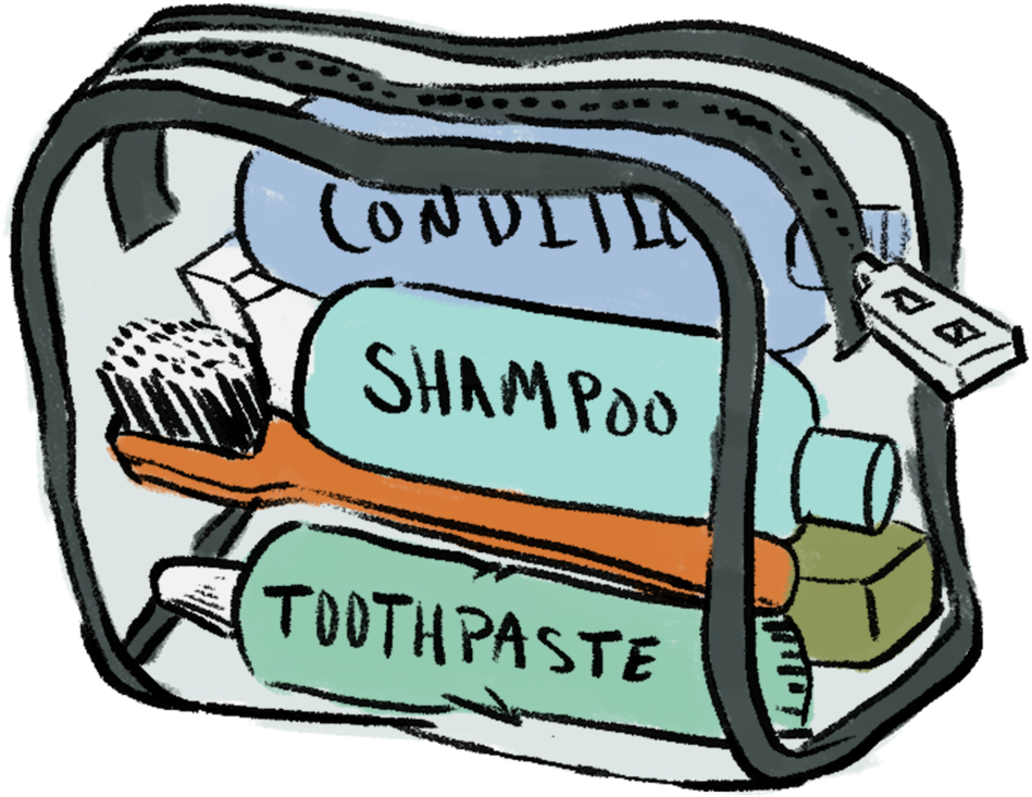 Toiletries V1 - Toiletry Bags Clip Art (1000x1000)