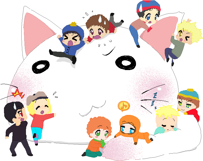 Chibi By Silverhowl13 - South Park Characters Chibi (720x566)