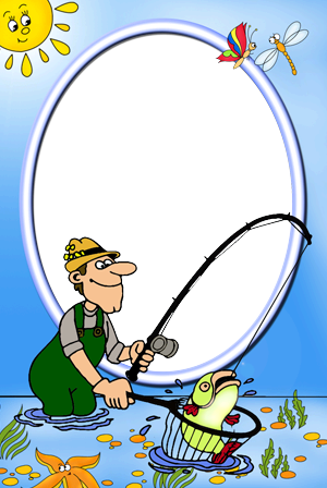 Lucky Fishing - Picture Frame (300x448)