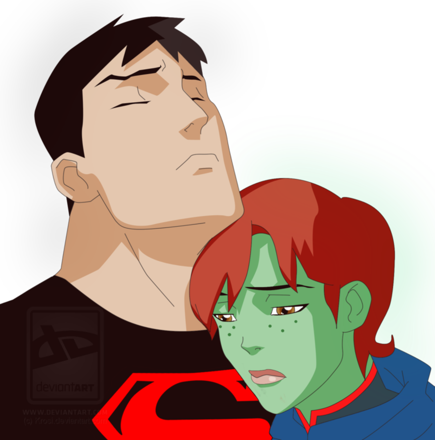 Sad Love Story By Krosi - Young Justice Megan And Superboy Sex (888x900)