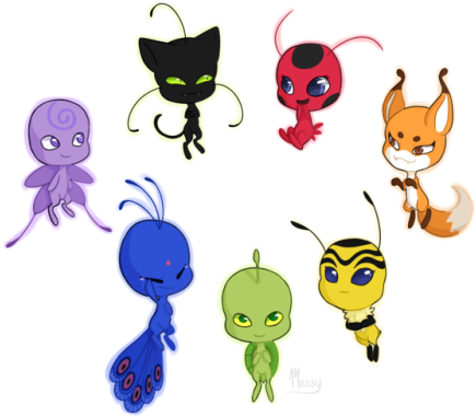 “almost Rainbow Colours Plagg Ruined It ” - Miraculous Ladybug Kwami Plagg (500x393)