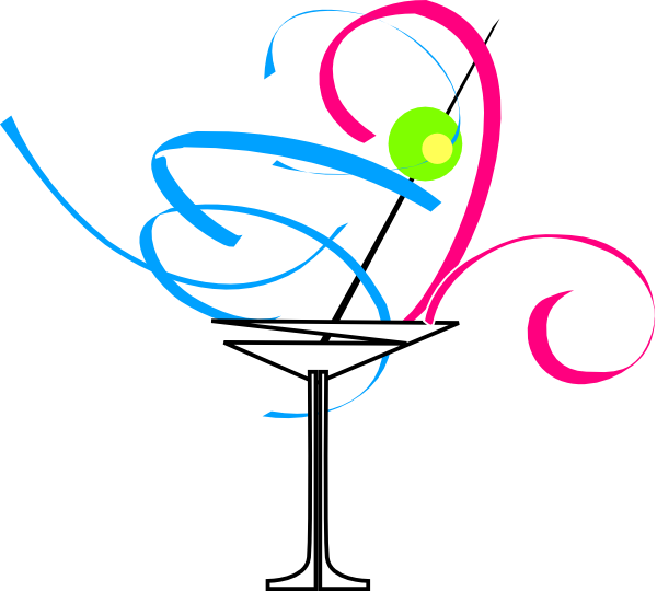 Martini Glass Clip Art At Clker - Martini Glass Cartoon (600x540)