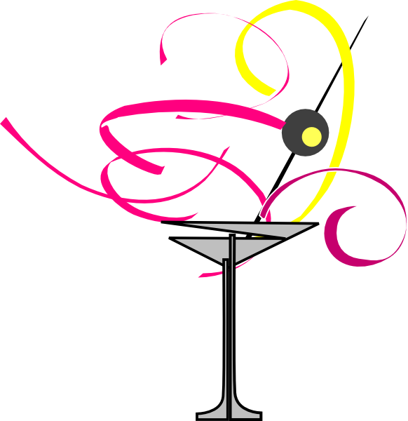 Martini Glass Clip Art At Clker - Cocktail Glass (582x600)