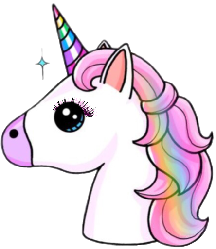 Unicorn Sticker - Unicorn Emoji (444x513)