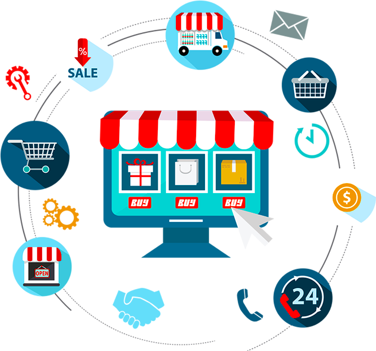 Ecommerce Solution - Compras Por Internet Icono Png (1000x931)