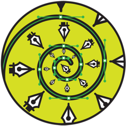 "pen Tool Hypnosis" Surviving Art School Badge - Icon (400x300)