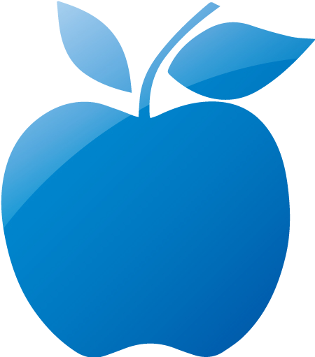 Web 2 Blue Apple 2 Icon - Icon Red Apple Png (512x512)