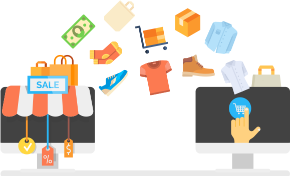 Online Shopping Cart That Visitors Can Add Products - E-commerce (580x441)