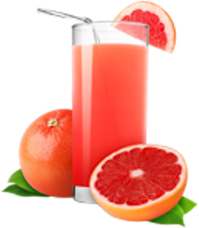 Juice - Glass Of Grapefruit Juice (500x478)