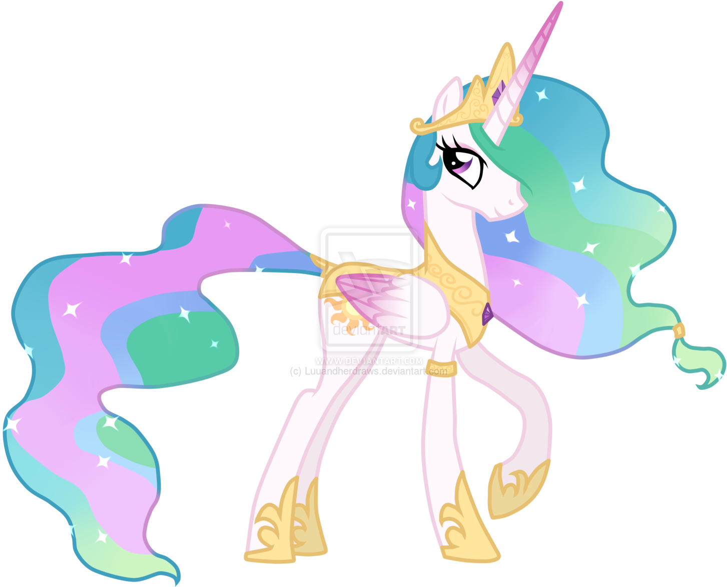 Neo Queen Celestia By Luuandherdraws - My Little Pony Queen (1600x1193)