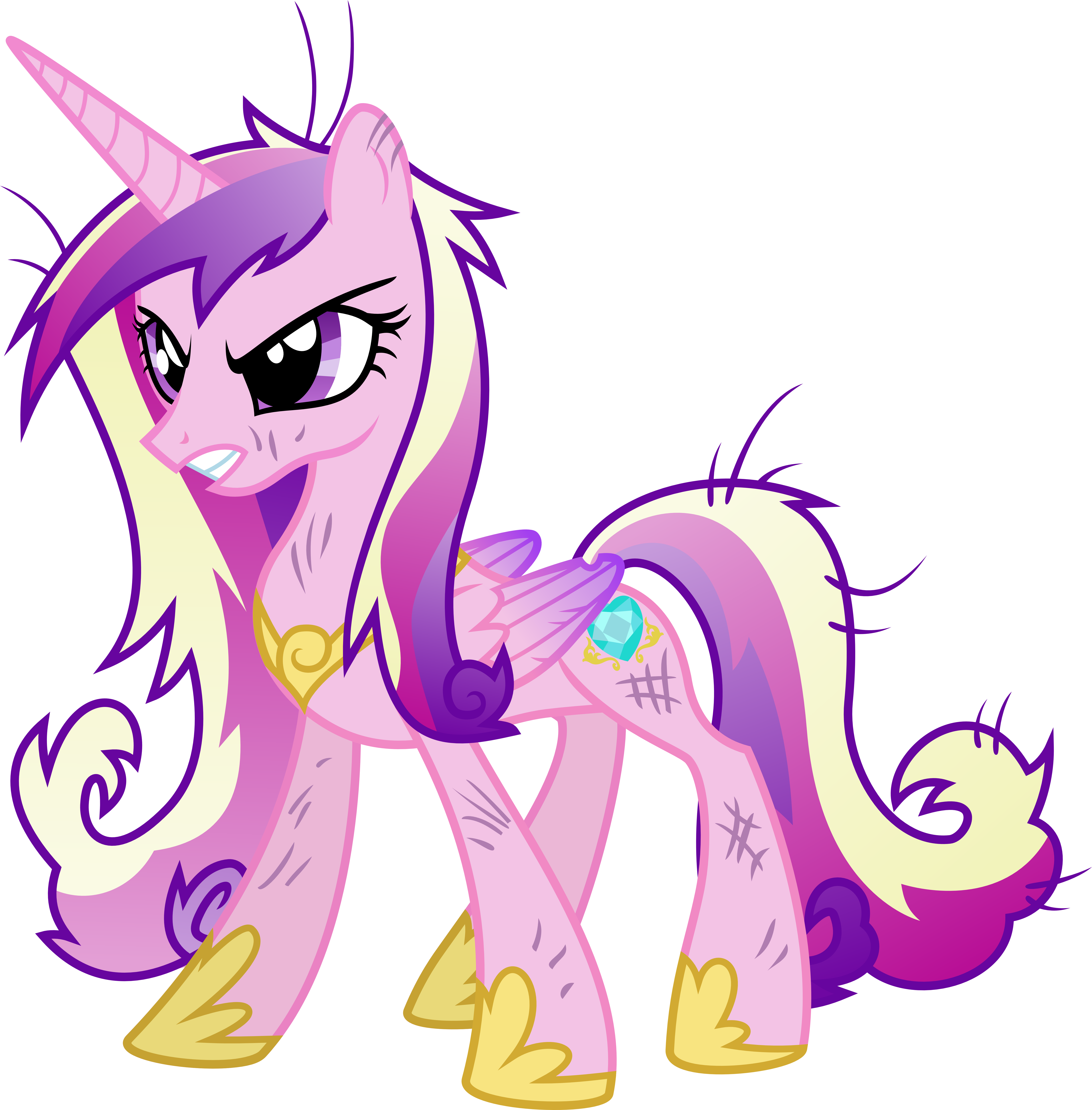 My Little Pony Princess Cadence Angry (6000x6100)