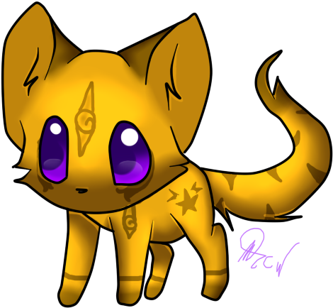 My Warrior Cat - Warrior Cats Chibi Art (577x572)