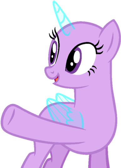 Mlp Base 197 By Shiibases - Mylittle Pony Sin Pelo (400x542)